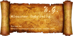 Wieszner Gabriella névjegykártya