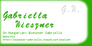 gabriella wieszner business card